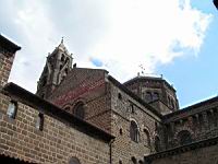 Le Puy en Velay, Cathedrale Notre Dame, Vue depuis le cloitre